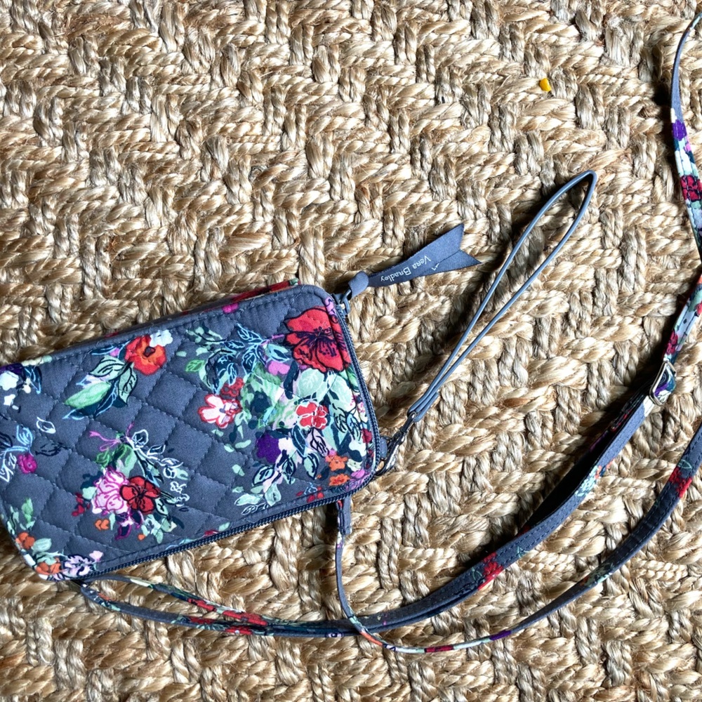 Vera Bradley crossbody wallet “Hope Blooms”